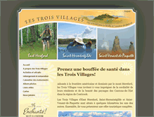 Tablet Screenshot of lestroisvillages.com